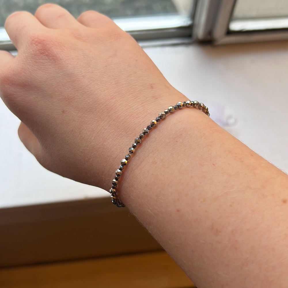 Hematite Mirrorball Bracelet